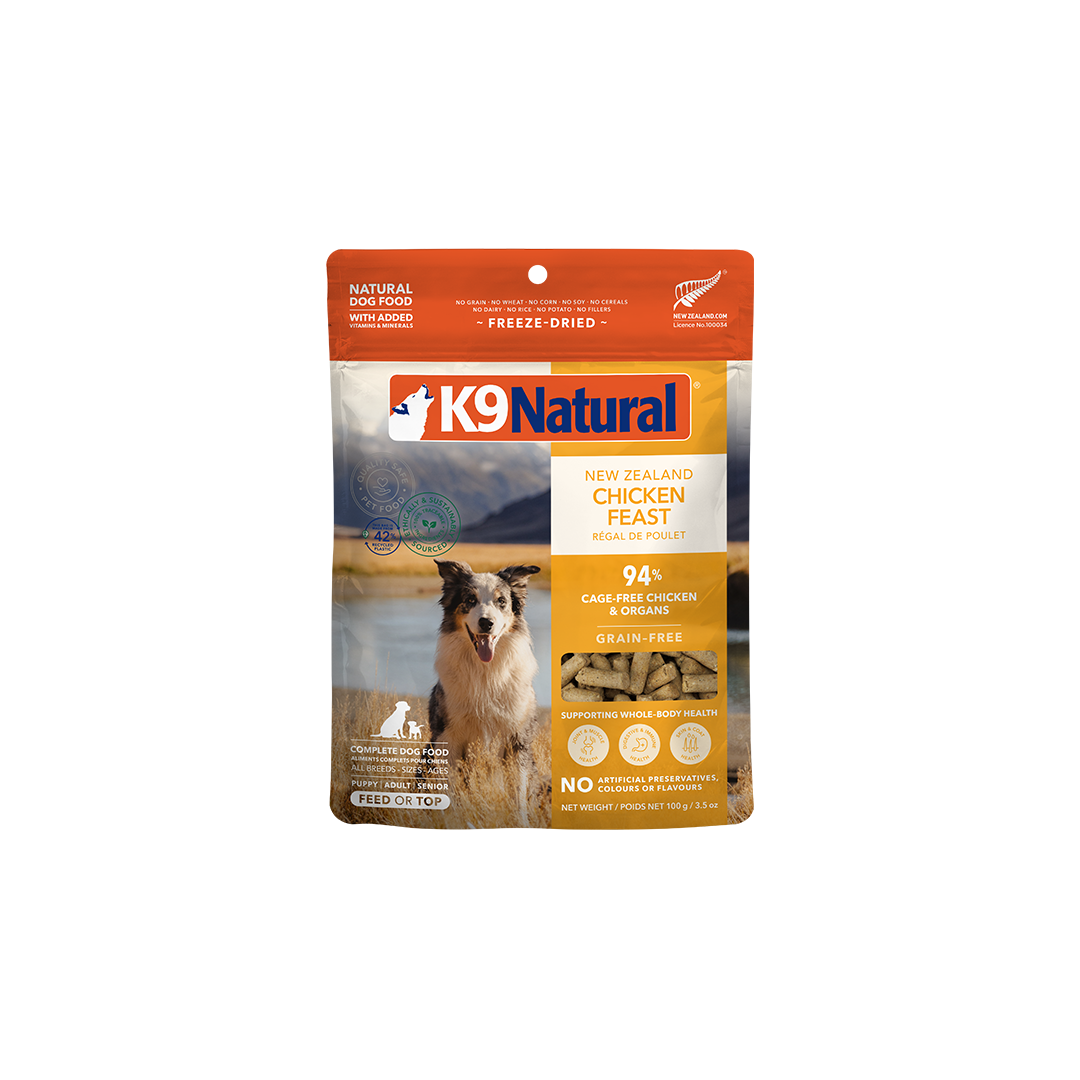ゆ*n様 K9 Natural CHICKEN FEAST 500g×2袋 （チ Chicken Feast Freeze-Dried Dog Food