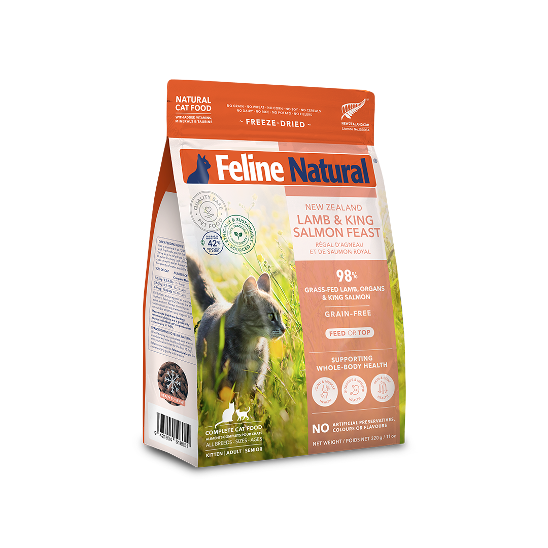 K9 Natural Lamb & King Salmon 500g 2袋 Lamb & King Salmon Feast Freeze-Dried Cat Food