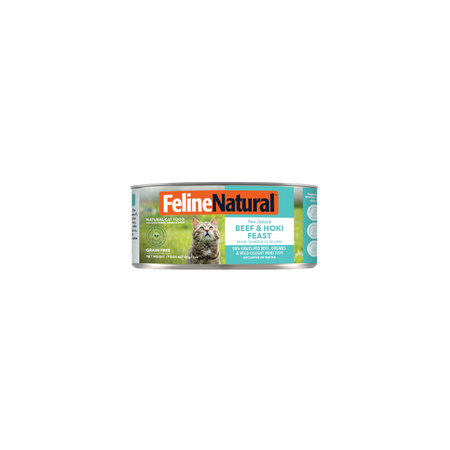 Feline Natural ホキ&ビーフ 85g ☓75袋 Beef & Hoki Feast Canned Cat Food