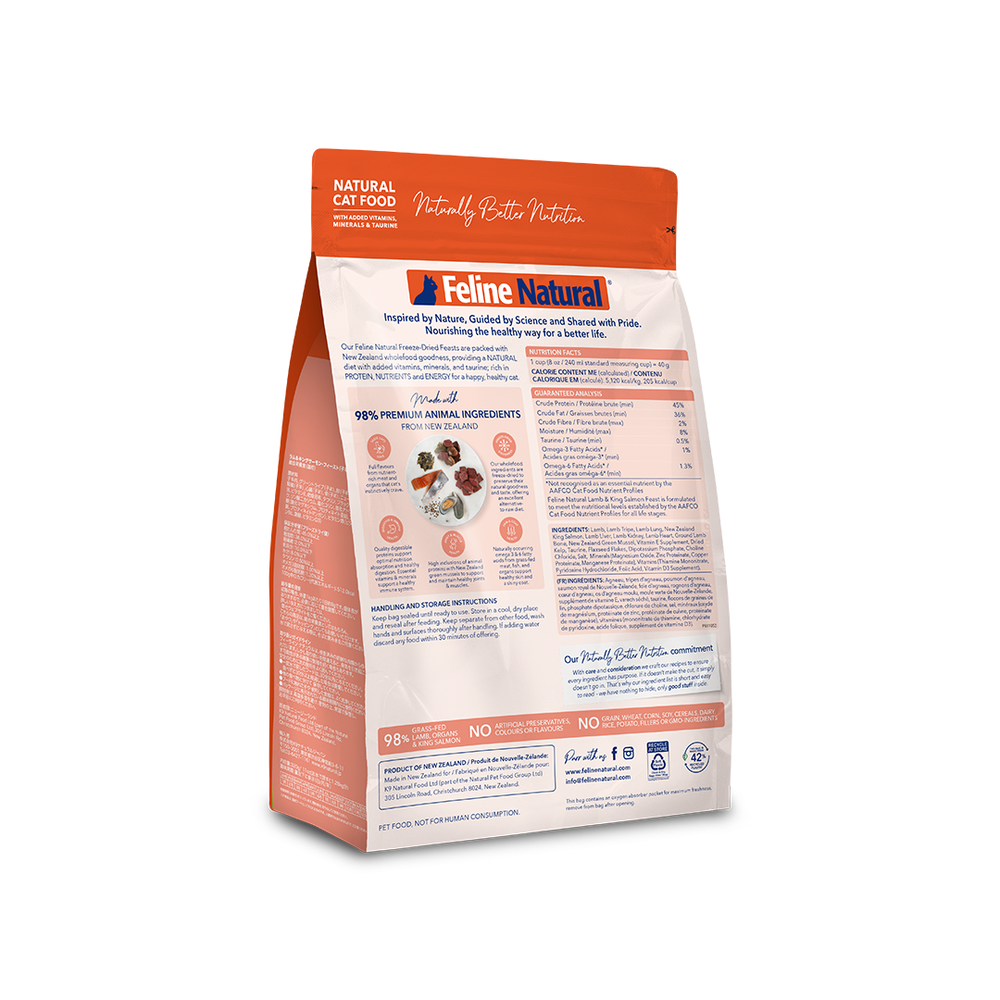 Lamb & King Salmon Feast Freeze-Dried Cat Food