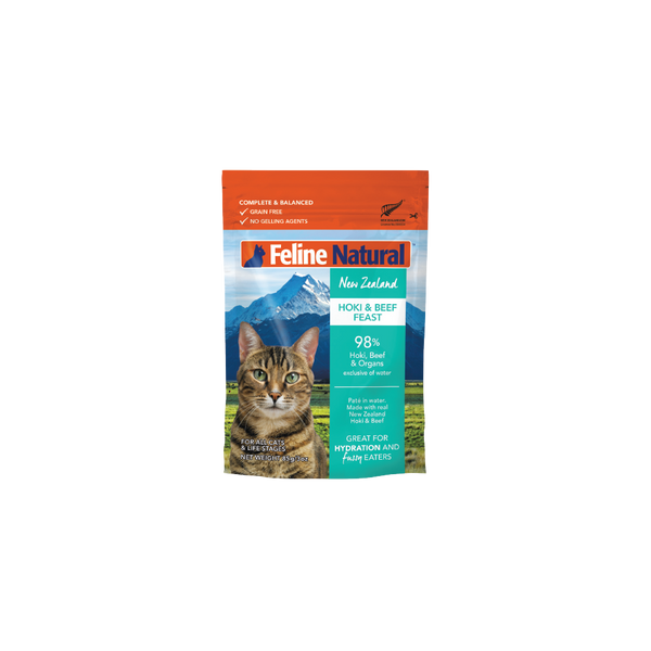 Hoki & Beef Feast Pouch Cat Food