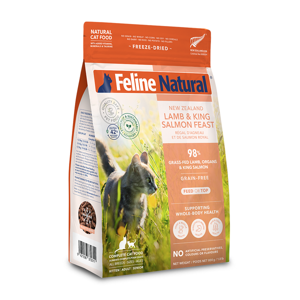 Lamb & King Salmon Feast Freeze-Dried Cat Food