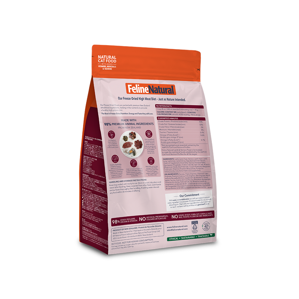 Lamb & Venison Feast Freeze-Dried Cat Food